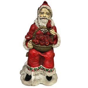 Vintage Santa Music Box Ceramic 1993 Schmid B Shackman *read*